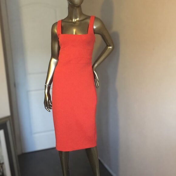 MARCIANO 🍊 "Caroline" Sleeveless Body-Con Scuba Dress - Picture 3 of 15